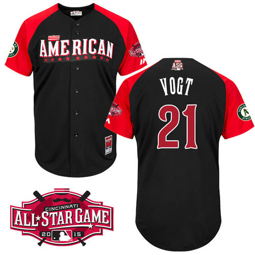 American League Authentic #21 Vogt 2015 All-Star Stitched Jersey